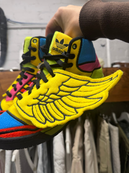 Jeremy Scott x Adidas ‘Wings 1.0’ Poppy High Top Sneakers