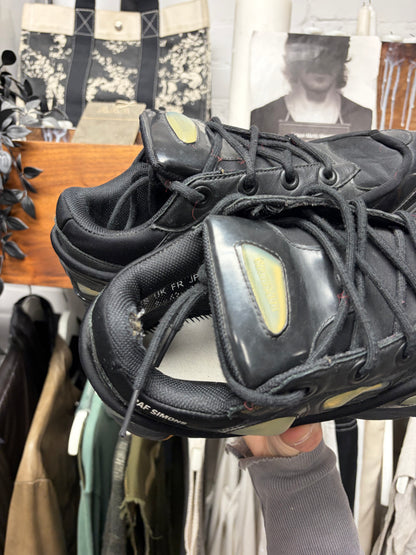 Raf Simons Ozweegos V1 Black/Gum Sole Low Top Sneakers