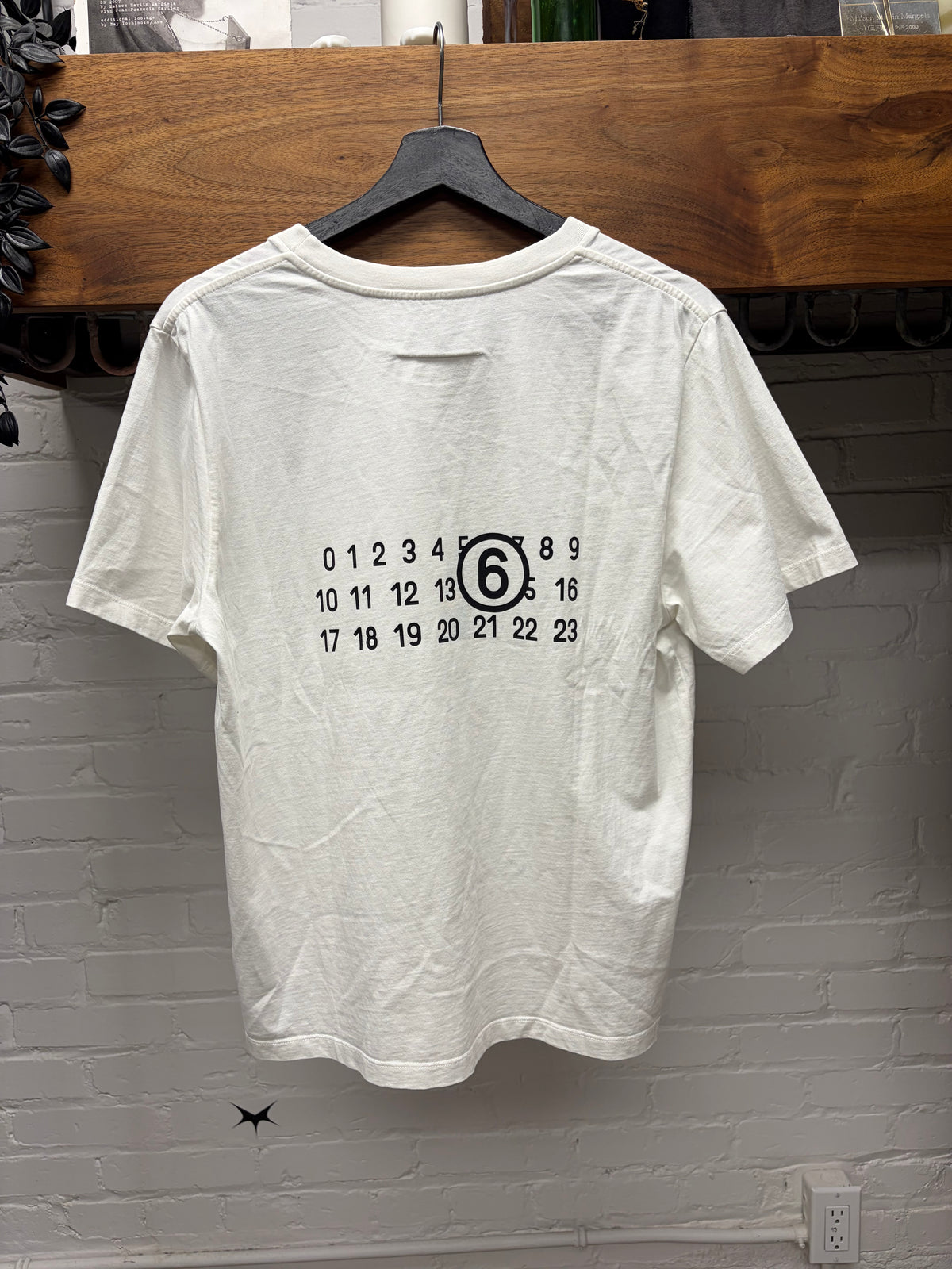 SS2023 Maison Margiela ‘Numbers Logo’ White Photo T-Shirt
