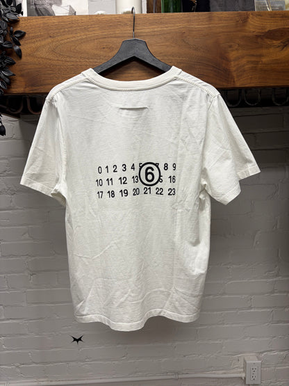 SS2023 Maison Margiela ‘Numbers Logo’ White Photo T-Shirt
