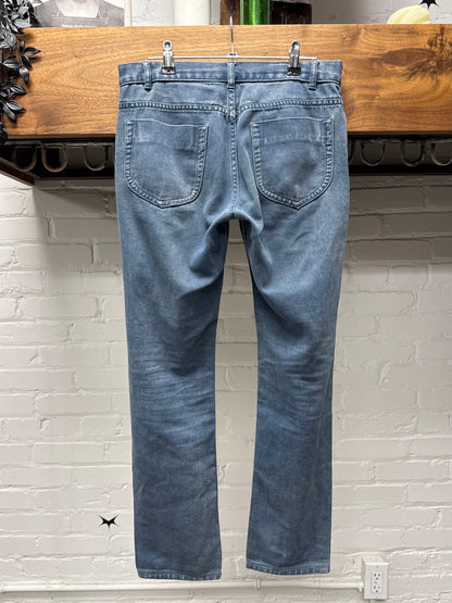SS2012 Maison Margiela Low Rise Blue Mens Skinny Jeans