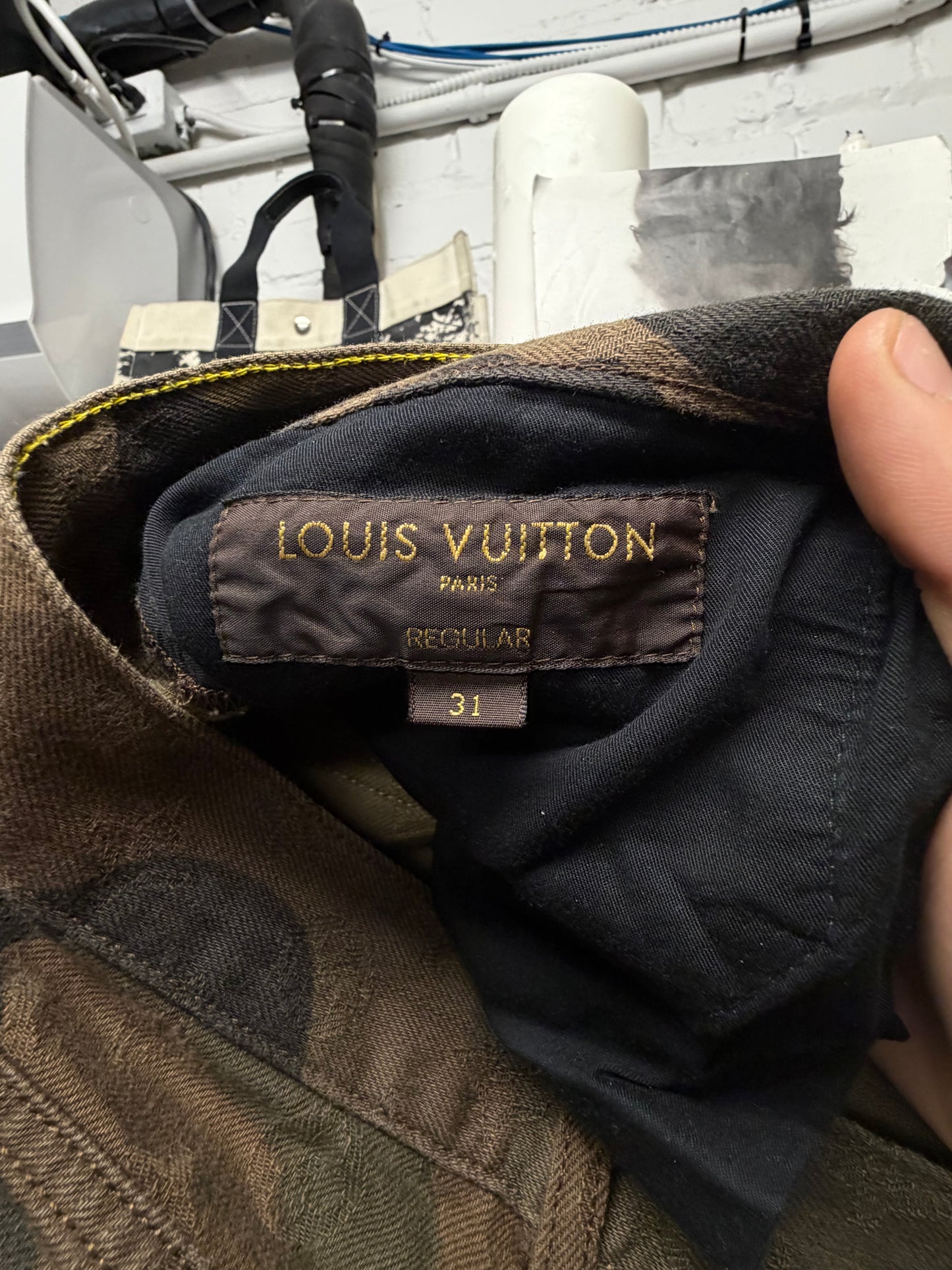 SS2016 Louis Vuitton x Supreme Camoflage Monogram Denim