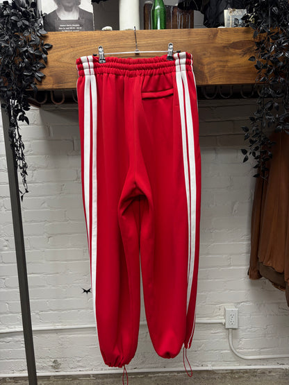 Vetements Red/White Striped Drawstring Track Pants