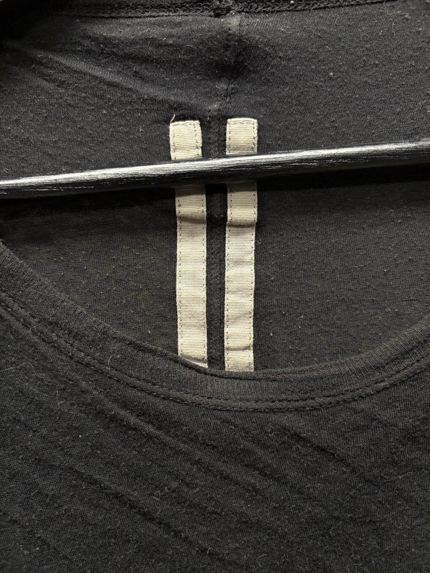 Rick Owens O&M Era ‘Double Layered’ Black Long Sleeve Shirt