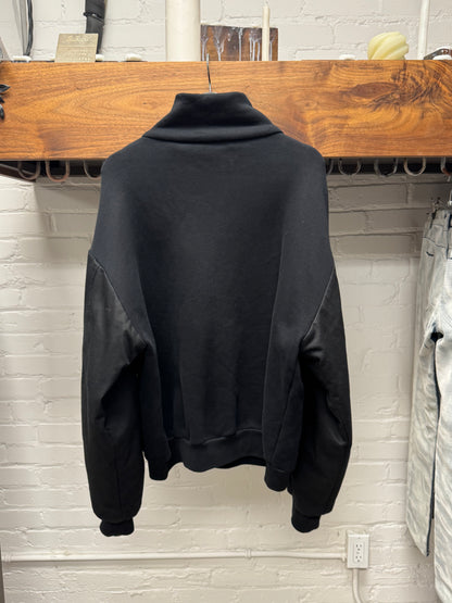 SS2018 Balenciaga ‘Twinset’ Hybrid Sleeve Quarter Zip Polo