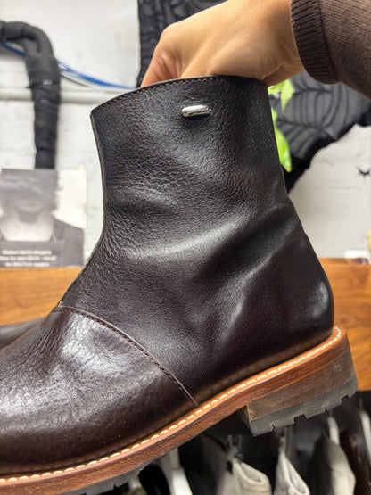 Our Legacy ‘Engine’ Dark Brown Leather Side-Zip Chelsea Boots