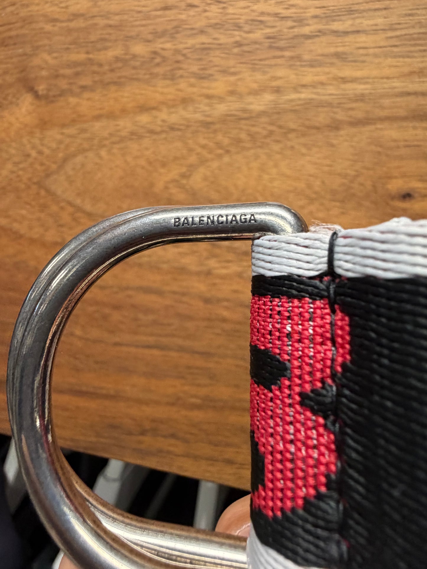 Balenciaga ‘D-Ring’ Jacquard Logo Webbing Belt