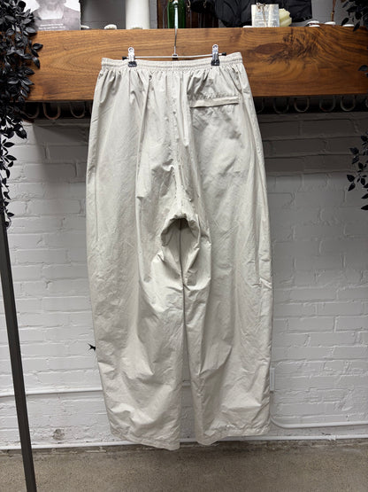 2022 Balenciaga ‘3B Sports Icon’ Cream/Black Embroidered Logo Drawstring Track Pants