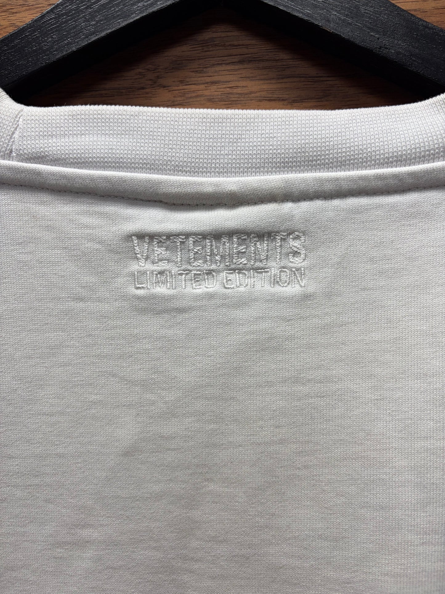 Vetements ‘Information is Not Knowledge’ Oversized White Slogan T-Shirt