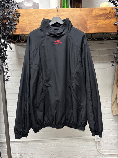 2022 Balenciaga ‘3B Sports Icon Logo’ Black/Red Pullover Track Jacket