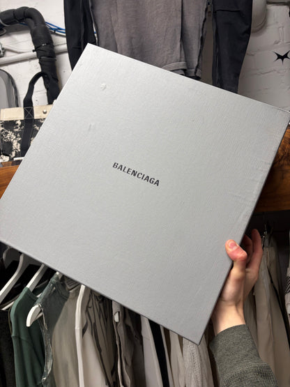 Balenciaga ‘Trooper’ Black Square Toe Combat Boots