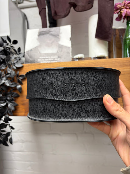 Balenciaga ‘Mask Butterfly’ Black Wraparound Sunglasses