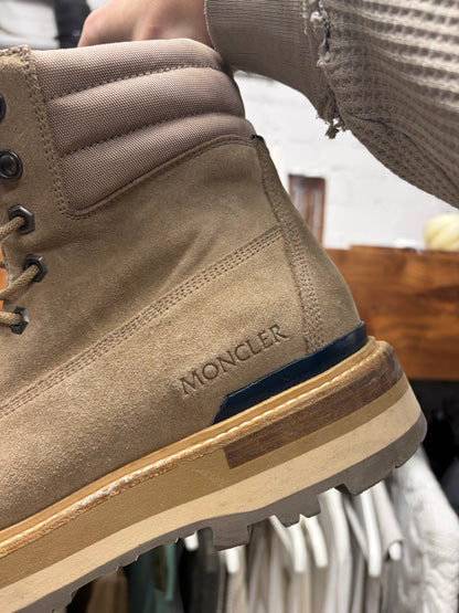 Moncler ‘Peka’ Brown Suede Hiking Boots