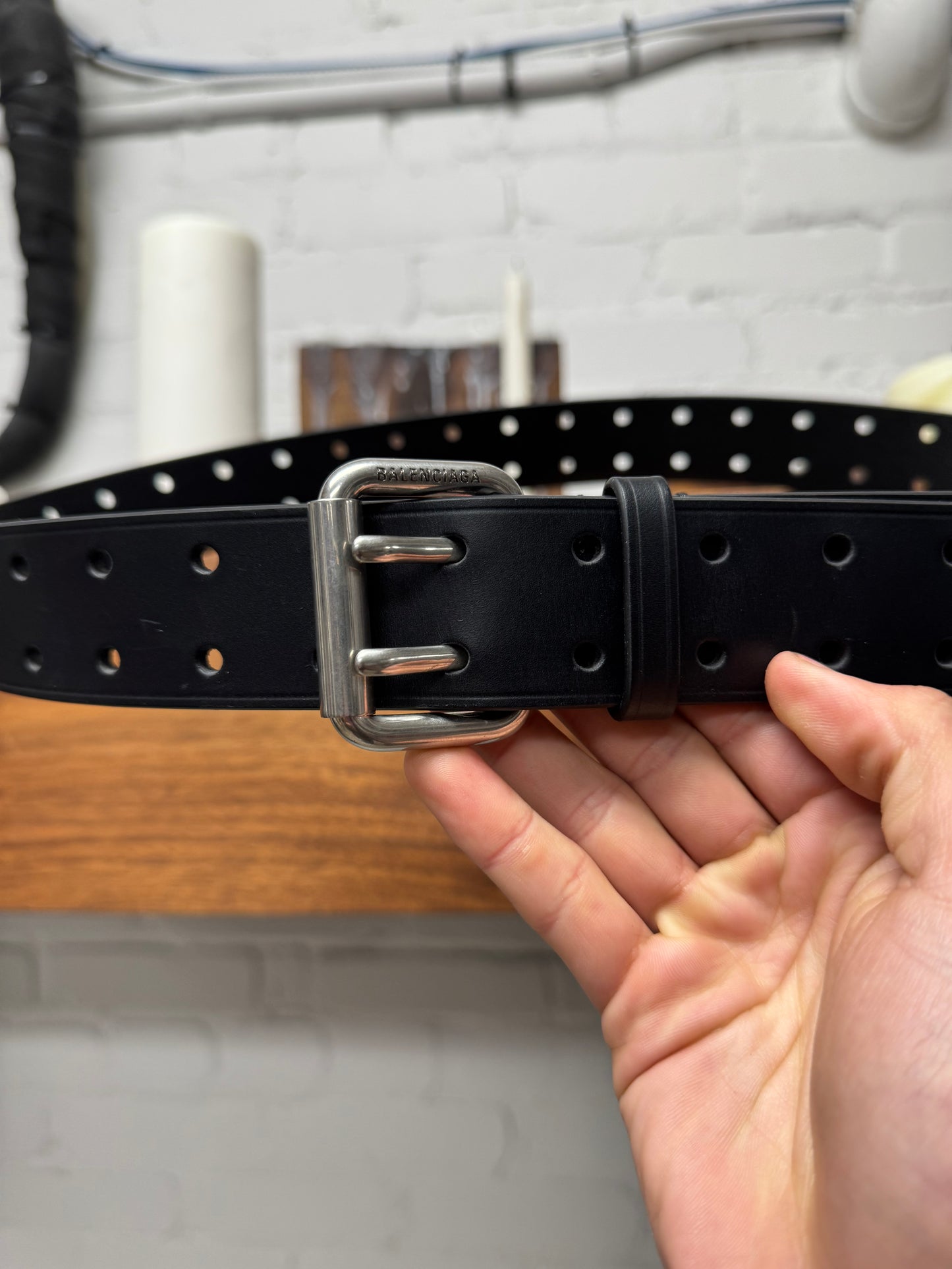Balenciaga ‘Double Holes’ Belt