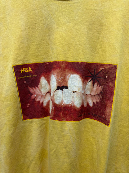 2021 Hood By Air ‘Teeth’ Yellow Graphic T-Shirt