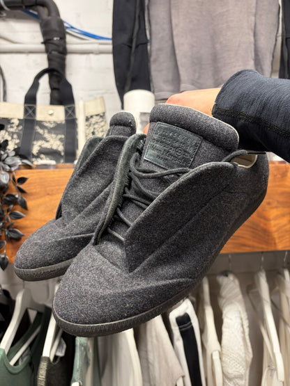 Maison Margiela Grey Wool ‘Future’ Low Top Sneakers