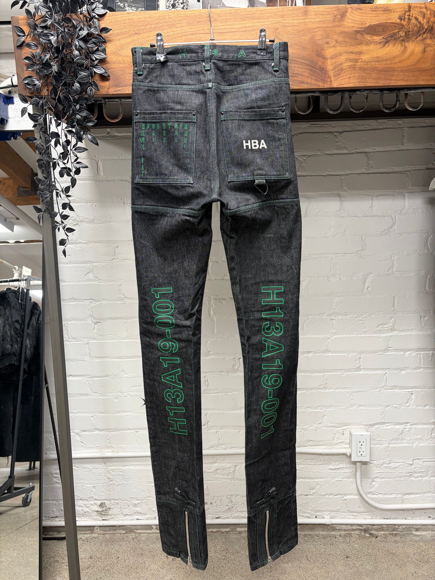 Hood By Air Extended Inseam Raw Japanese Skinny Jeans