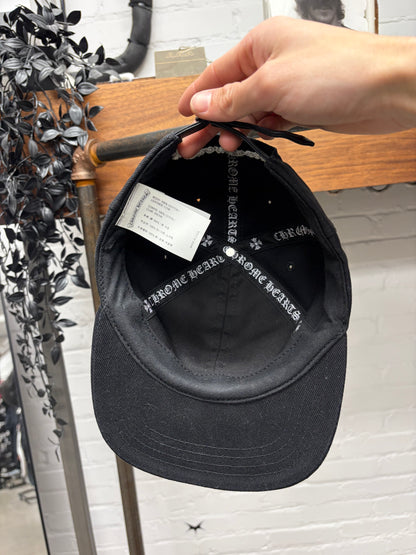 Chrome Hearts x Matty Boy ‘Chomper’ Black Leather ‘Oval Strap’ Hat