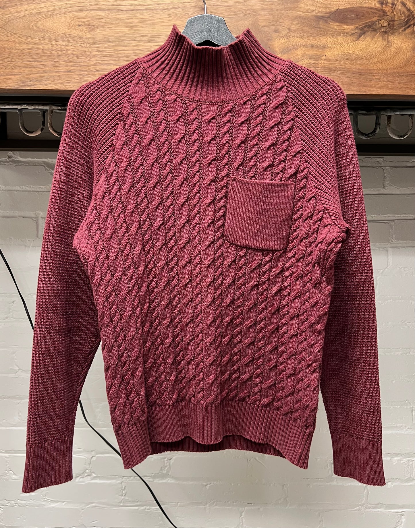 Undercover Cable Knit ‘Clay Red’ Turtleneck Sweater