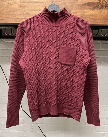 Undercover Cable Knit ‘Clay Red’ Turtleneck Sweater