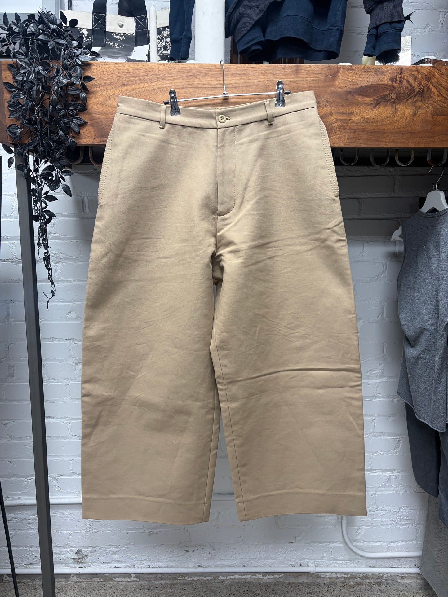 Acne Studios ‘Pommy’ Tailored Organic Cotton Wide Leg Pants