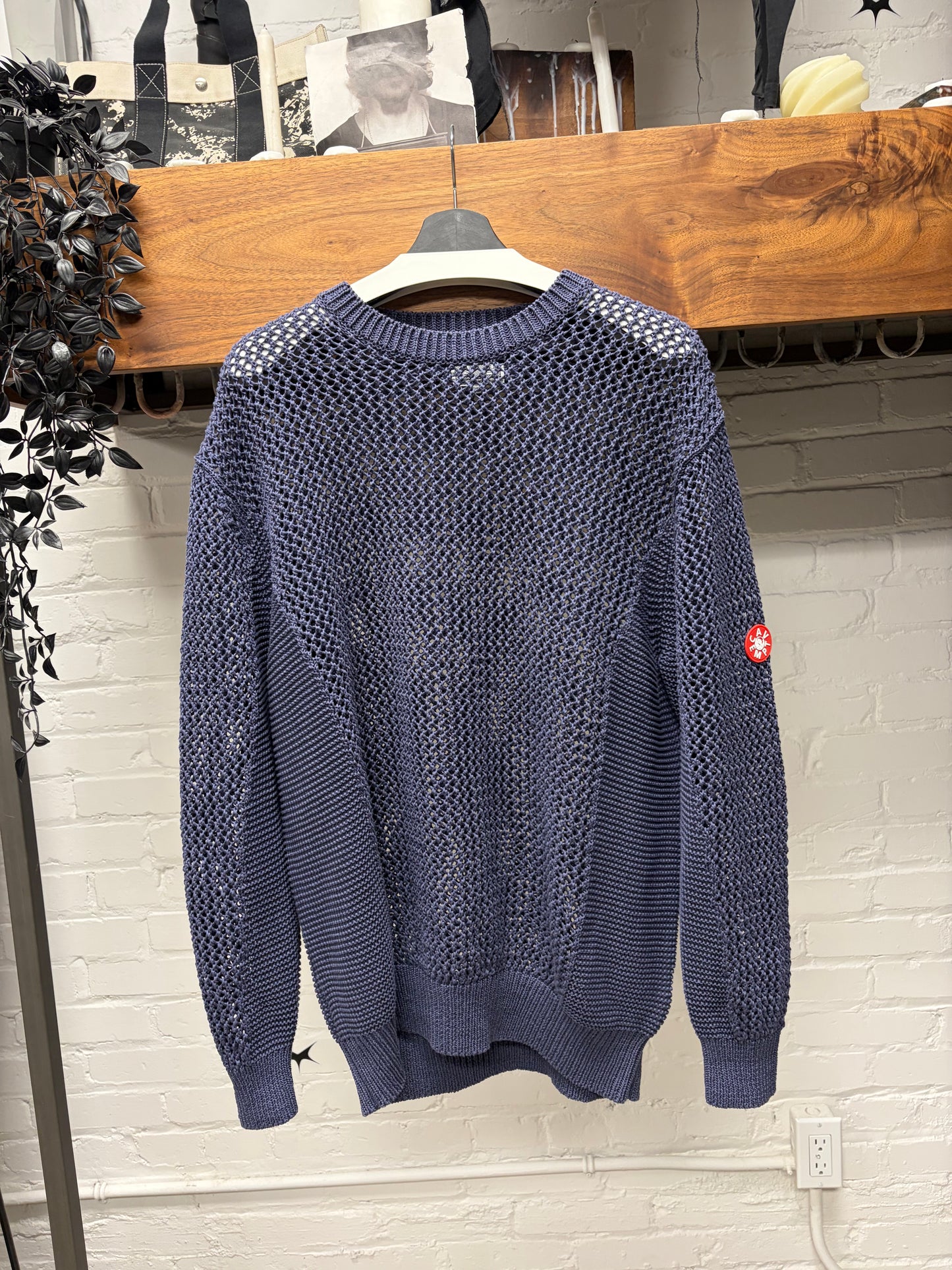 Cav Empt ‘Side Rib’ Loose Net Knit Sweater