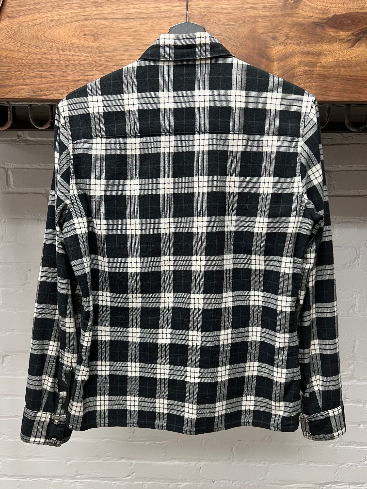 Chrome Hearts Leather Cross Patch Flannel