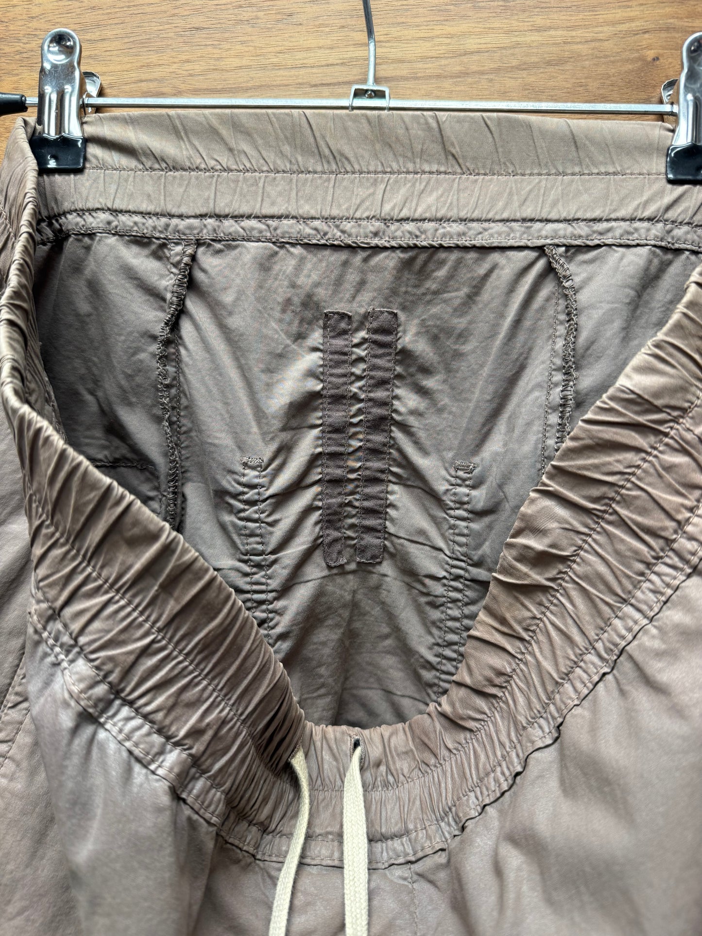 Rick Owens O&M era ‘DNA Dust’ Drop Crotch Pod Drawstring Shorts