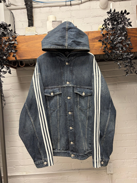 SS2023 Balenciaga x Adidas Denim Hooded Jacket