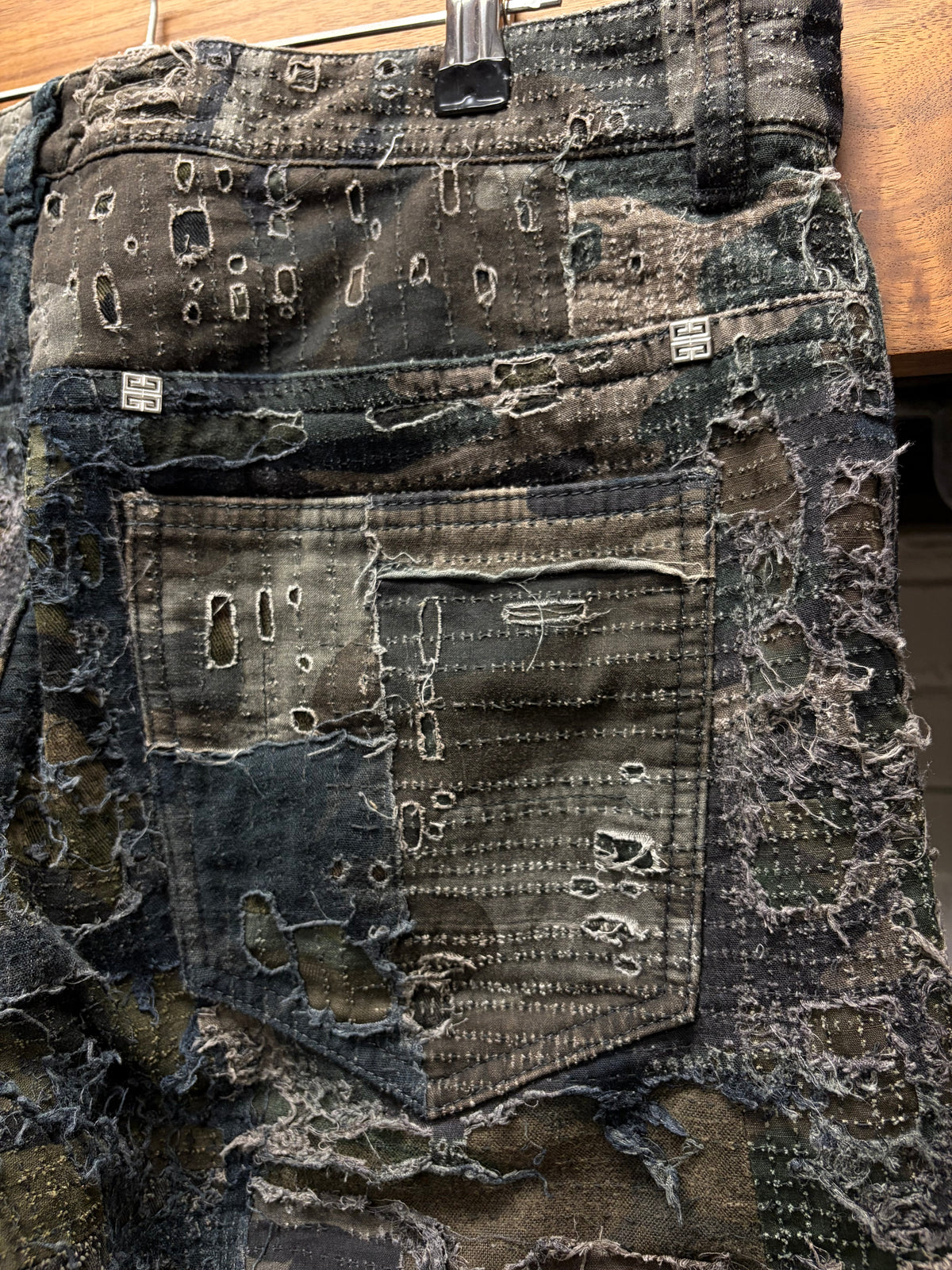 SS2022 Givenchy by Matthew Williams Boro Repaired Moleskin Patch Japan Exclusive Denim