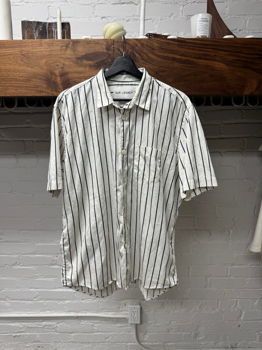 Our Legacy Striped ‘Mother of Pearl’ Button Up Shirt