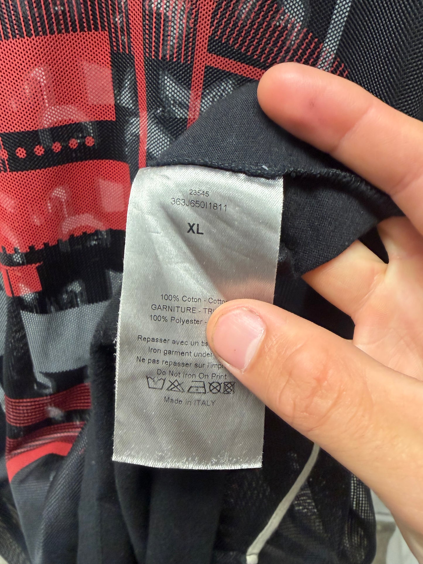 Dior Homme Double Layered Mesh T-Shirt
