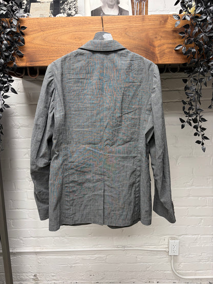 Dries Van Noten Grey Cotton/Linen Blend Blazer