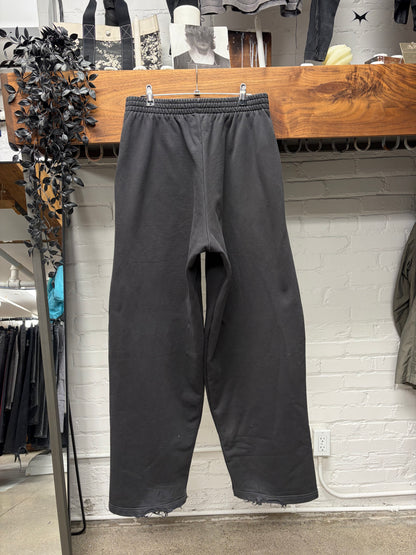 AW2024 Balenciaga x EBay Faded Black Wide Leg Drawstring Sweatpants
