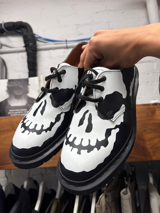 AW2025 Supreme x Doc Martens ‘1461’ Skull Face Leather Loafers