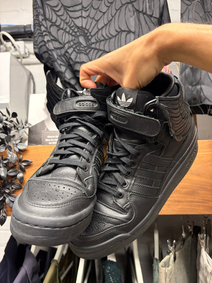 Jeremy Scott x Adidas ‘Wings 4.0’ Triple Black High Top Sneakers