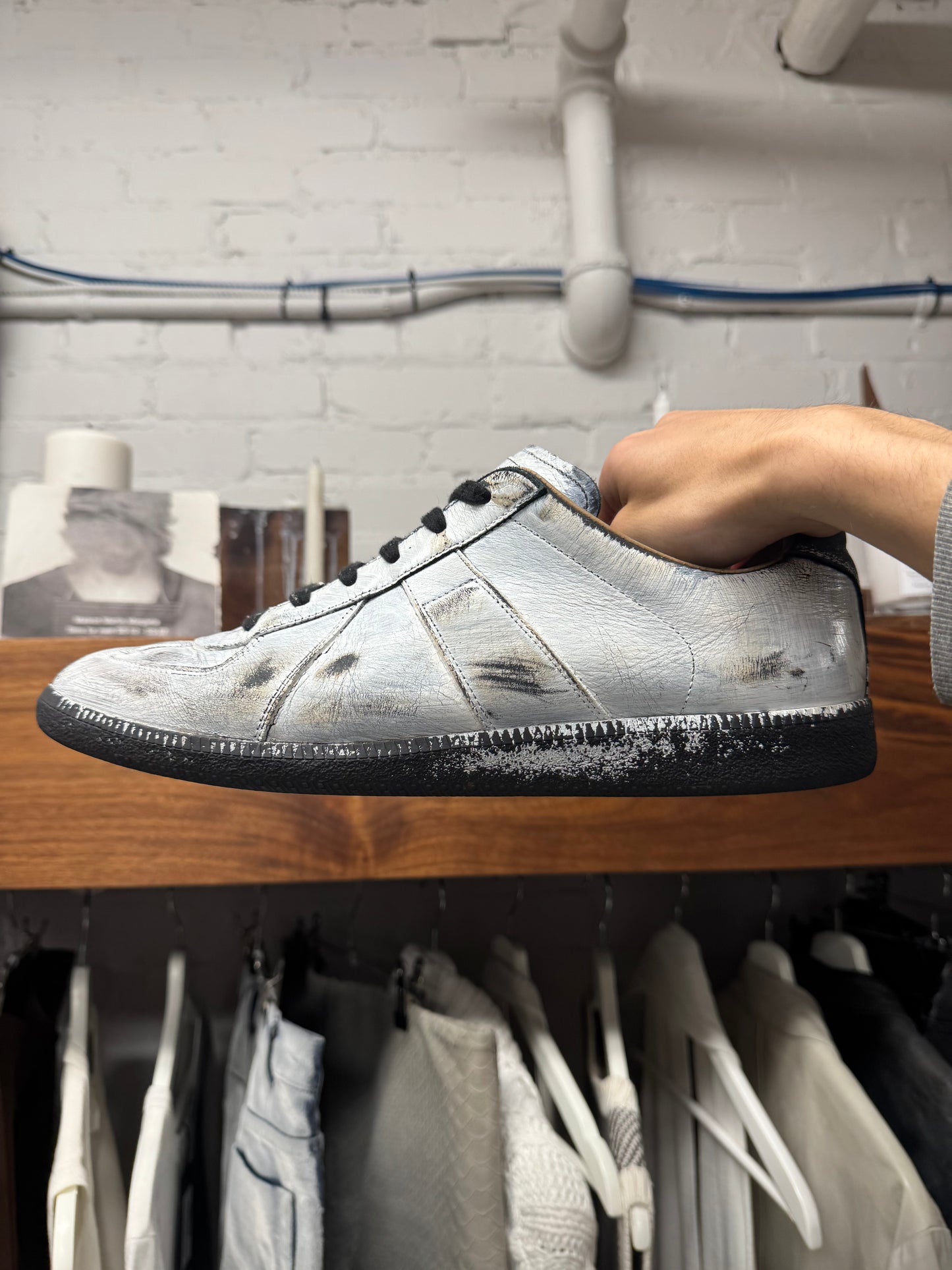 Maison Margiela Paint ‘G.A.T’ Low Top Sneakers