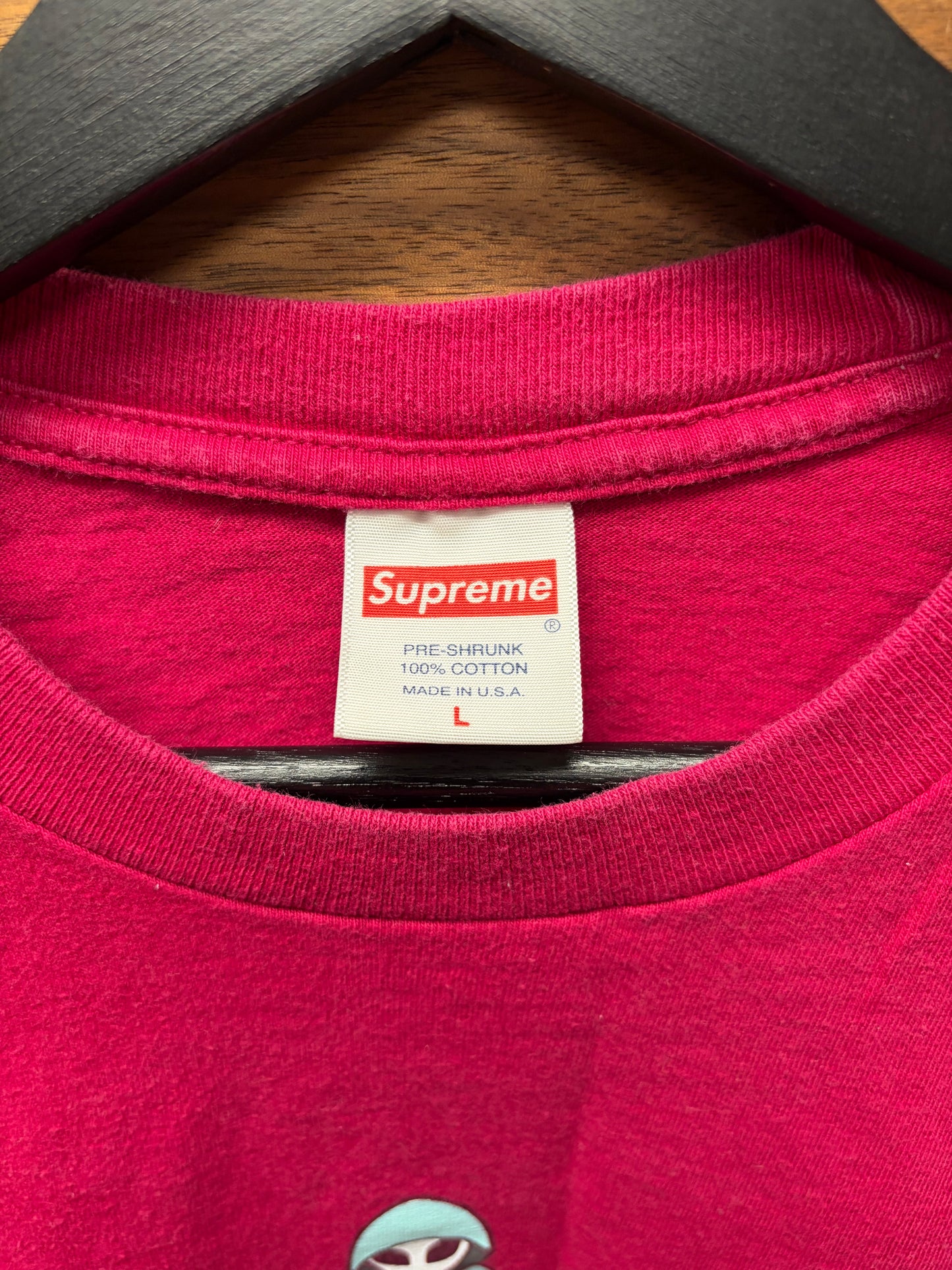 SS2022 Supreme ‘Alien’ Magenta Graphic T-Shirt