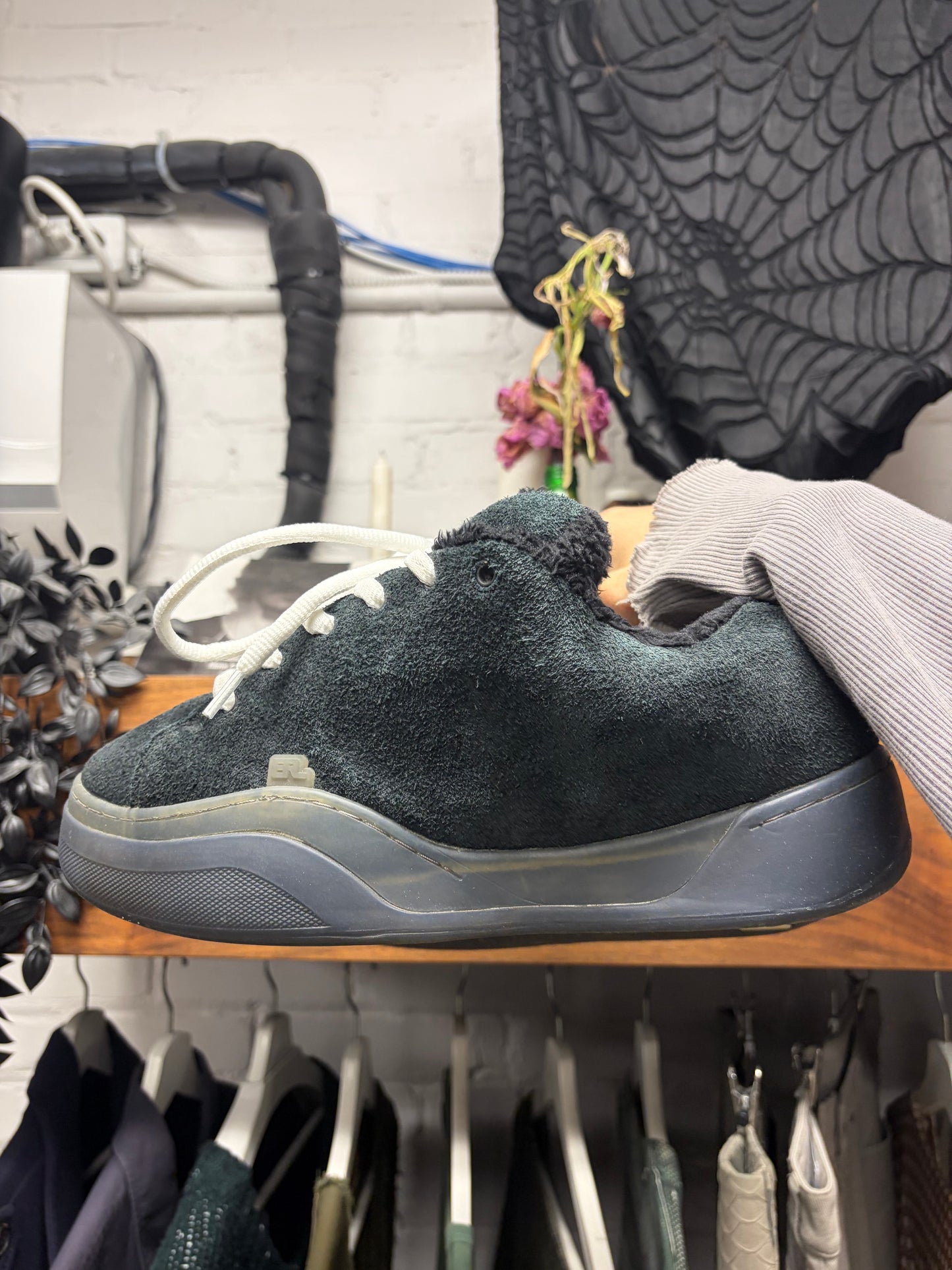 ERL ‘Black Vamp’ Oversized Skate Sneakers