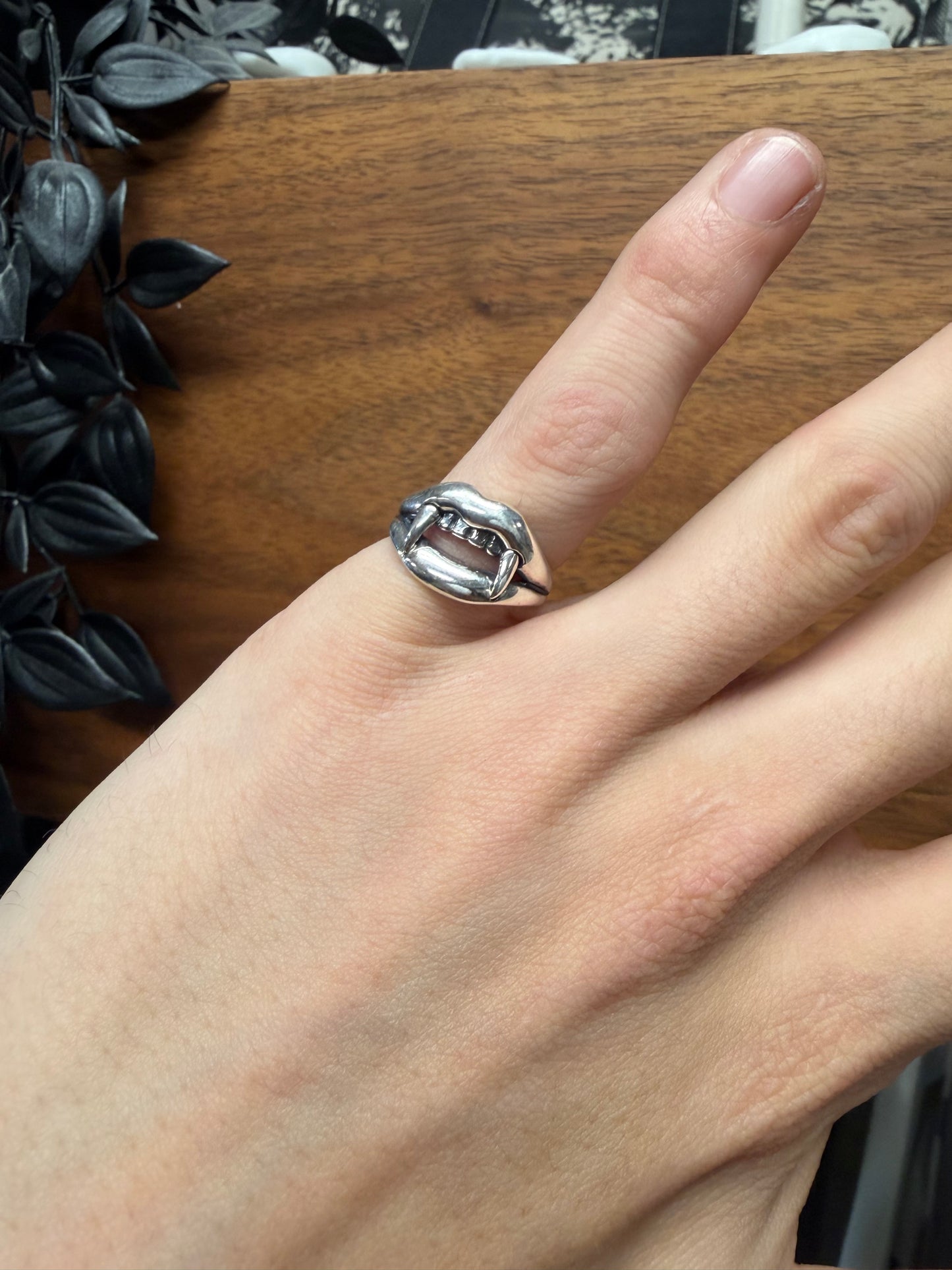 Yohji Yamamoto ‘Vampire’ 950 Solid Silver Fangs Ring
