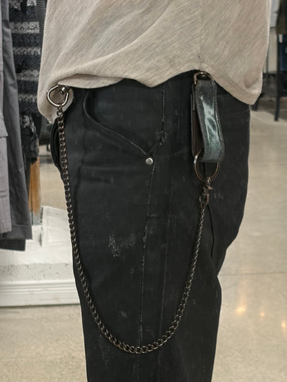AW1995 Jean Paul Gaultier ‘Cyber’ Rustic Metal Wallet Chain