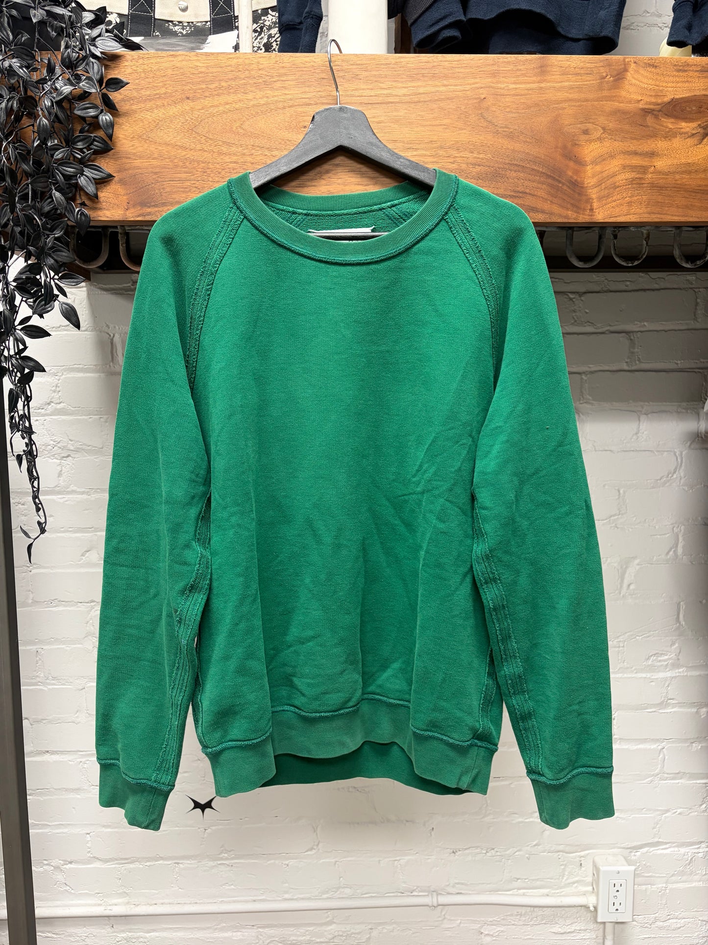 2014 Maison Margiela Green ‘Frayed Outseam’ Sweatshirt