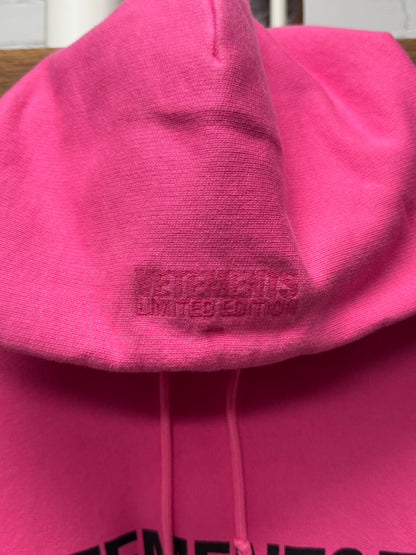 Vetements ‘Limited Edition’ Pink/Black Logo Hoodie