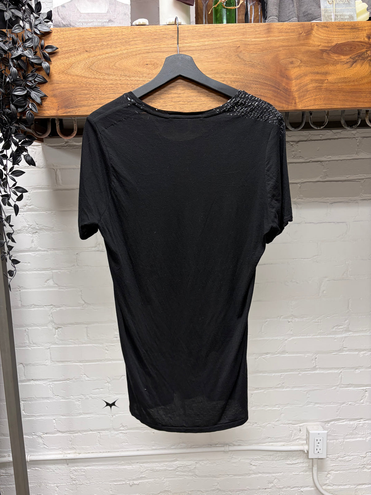 AW2013 Julius ‘Metal Shavings’ Black Jersey Cotton Short Sleeve T-Shirt