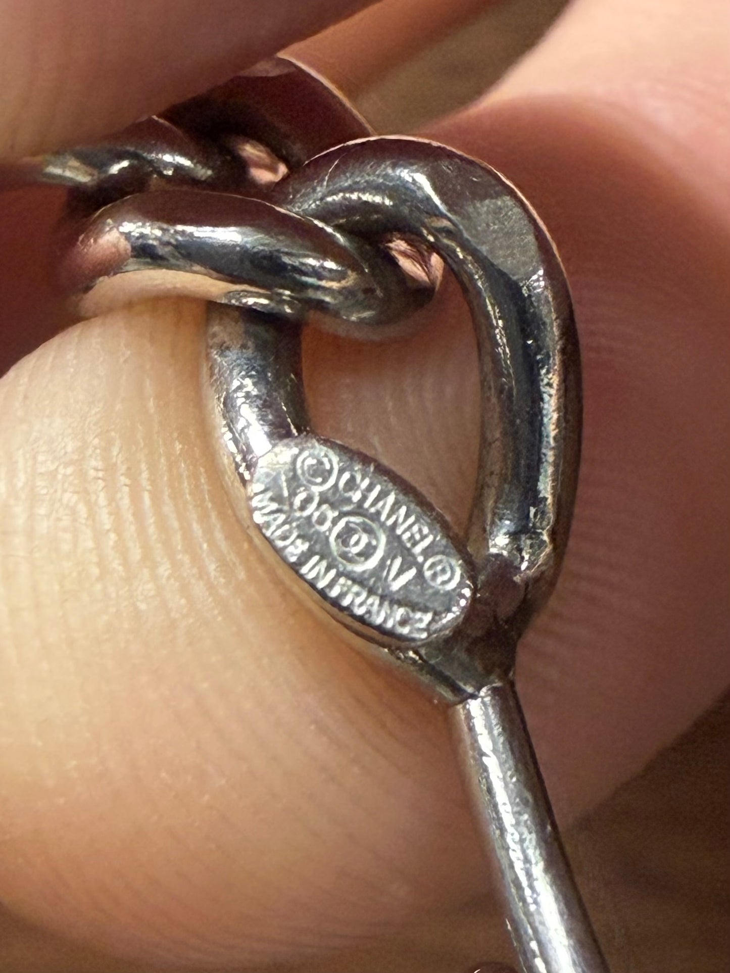 Vintage Chanel 925 Silver Belted Waist Chain