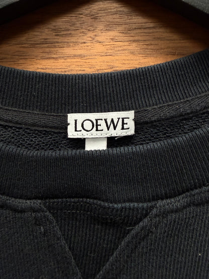 Loewe ‘Anagram’ Embroidered Logo Black Sweatshirt