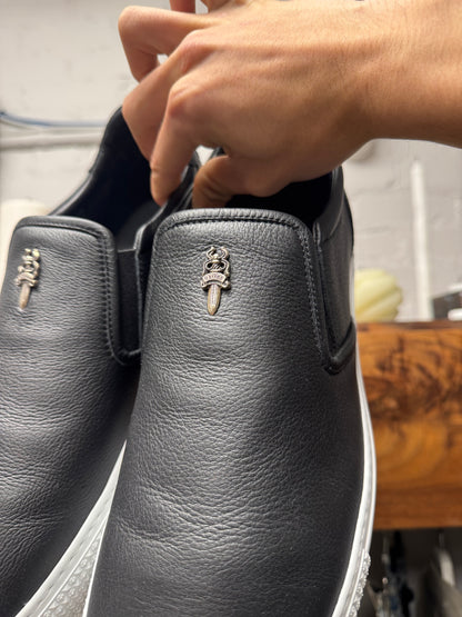 Chrome Hearts ‘Dagger’ Slip-On Leather Low Top Sneakers