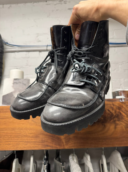 Maison Margiela ‘Splice’ Loafer/Combat Leather Boots