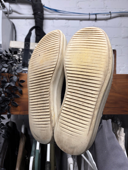 Rick Owens ‘Ramones’ Black Leather Low Top Sneakers
