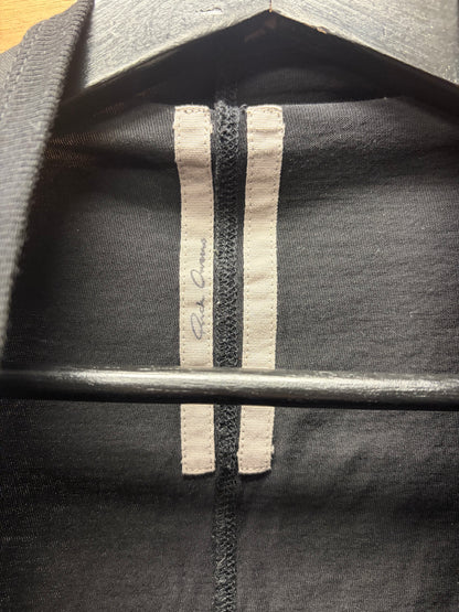 Rick Owens Black Cotton ‘Level’ Short Sleeve T-Shirt